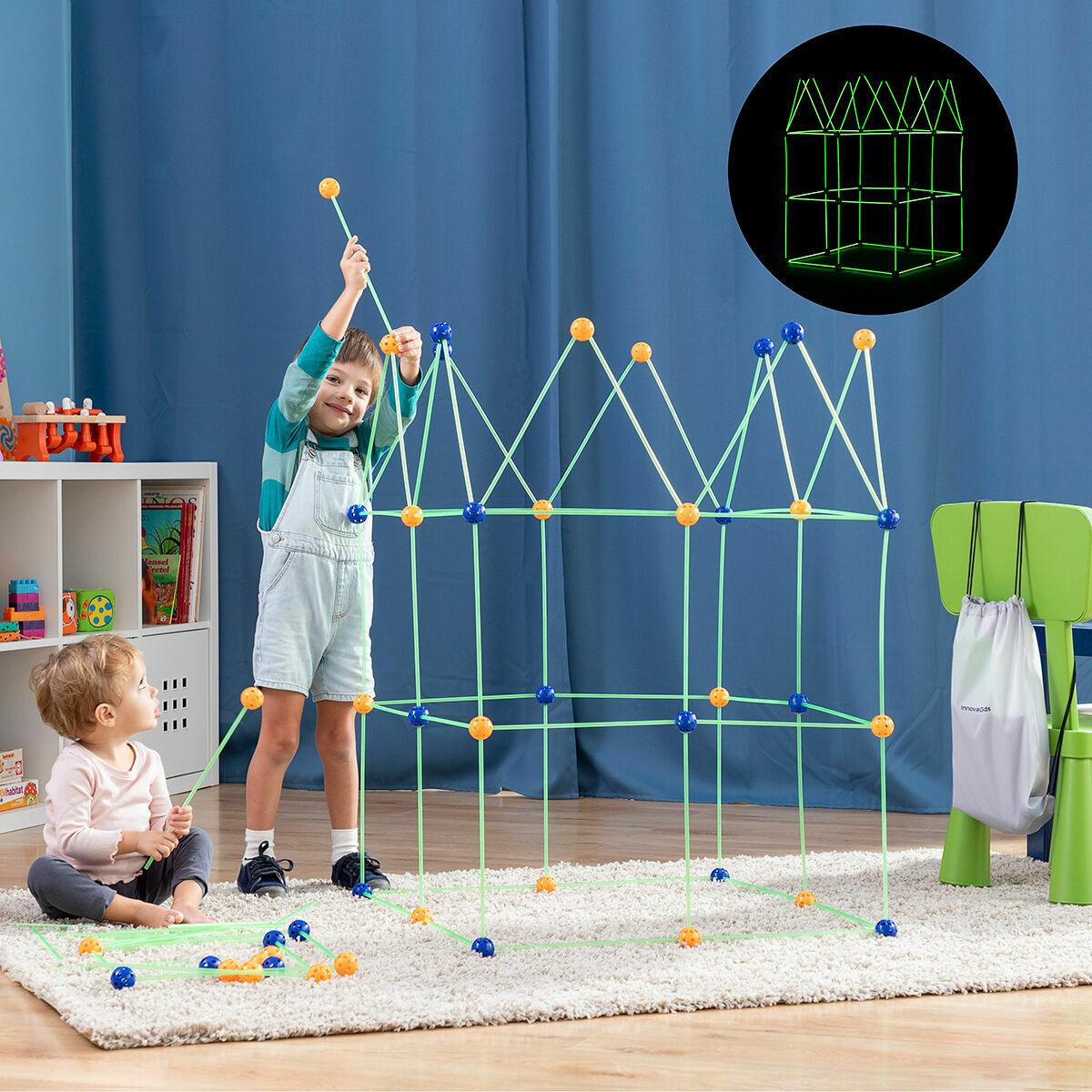 Kit de Construcción de Fuertes para Niños Builkitt 155 Piezas - DIVAE